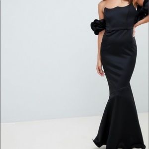 Black Bardot Maxi Dress size 10